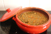 Black and red Biosa clay pot for cooking in Vitro, Gas and oven