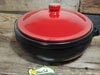 Black and red Biosa clay pot for cooking in Vitro, Gas and oven