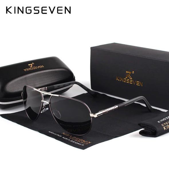 7-Day Delivery KINGSEVEN Vintage Aluminum Polarized Sunglasses Brand Sun glasses Coating Lens Driving EyewearFor Men/Wome N725
